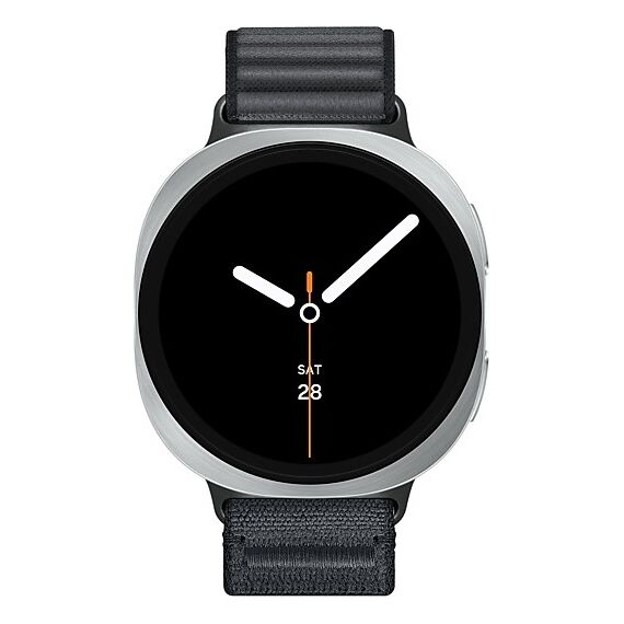 Galaxy Watch8 | 44 мм | 4G LTE | Silver | Fabric/Graphite | M/L, Размер: 44 мм, Цвет: Silver, Тип ремешка: Fabric, Цвет ремешка: Graphite, Размер ремешка: M/L, Подключение часов: Bluetooth / Wi-Fi + 4G LTE, изображение 2